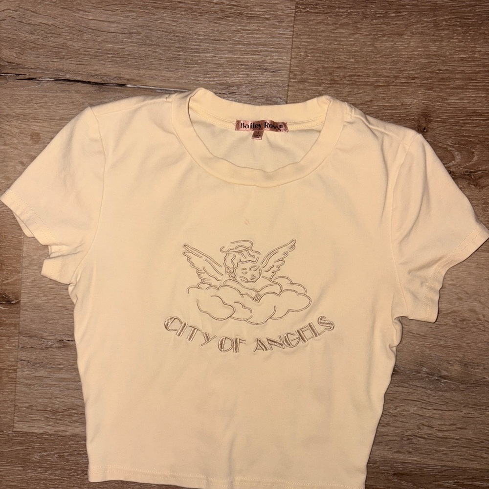 Bailey Rose Cream Angels Crop Top
